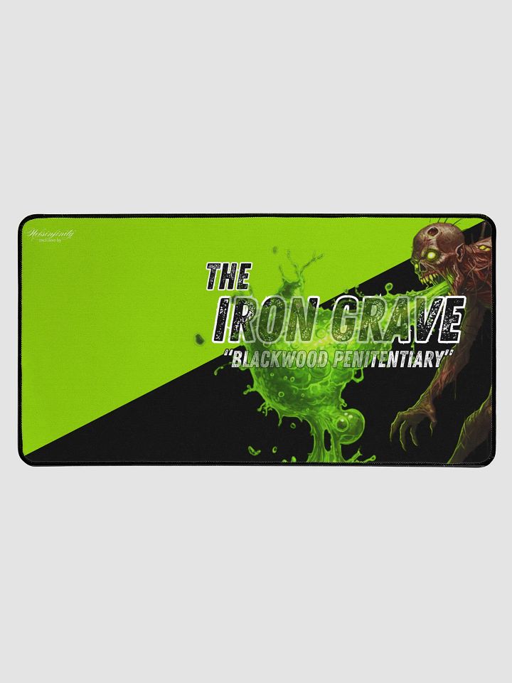 The Iron Grave - Blackwood Penitentiary - The Spitter - Black Acid Wash Desk Mat product image (1)
