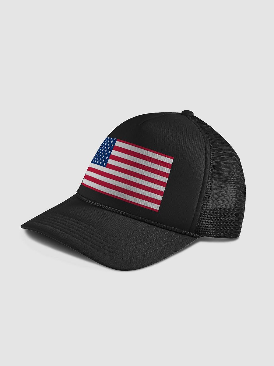 Valucap Foam Trucker Hat USA Flag product image (4)