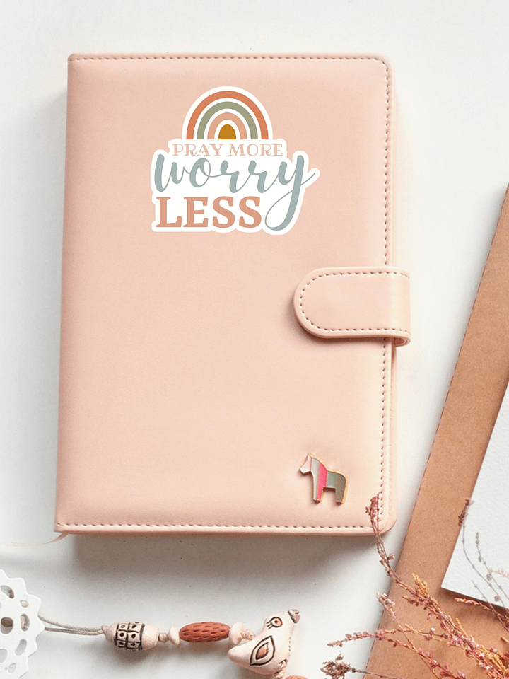 Pray More Worry Less Sticker product image (1)