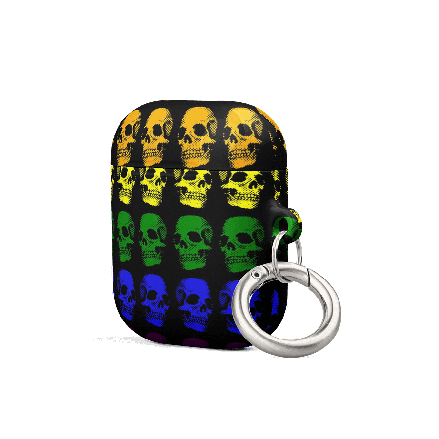 pride love is love rainbow skull airpod case product image (6)