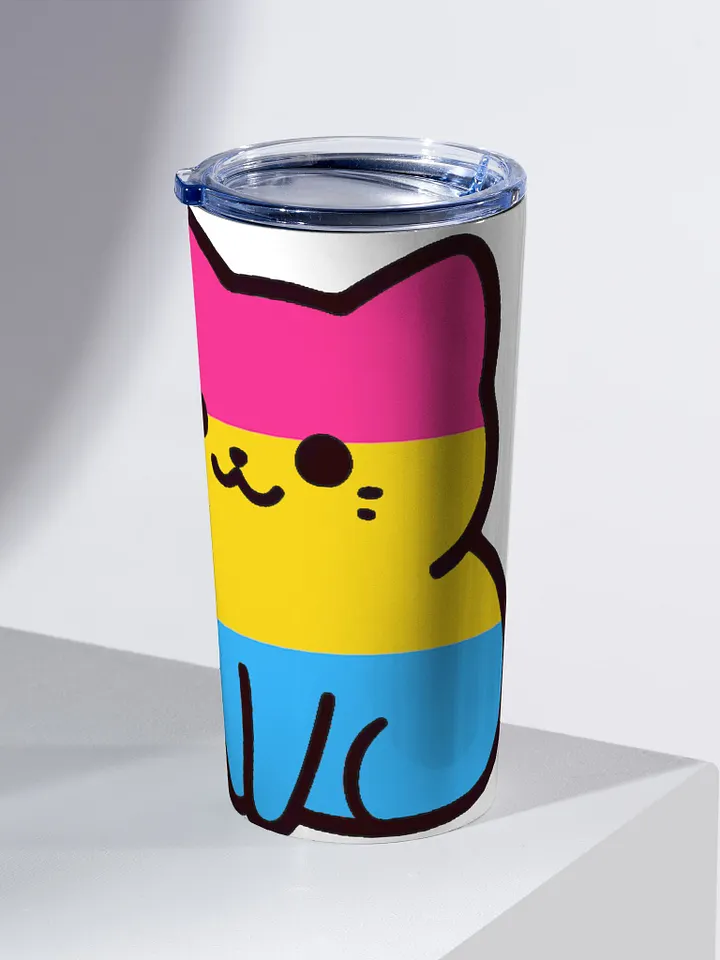 Pansexual Pride Kitty Tumbler Cup product image (2)
