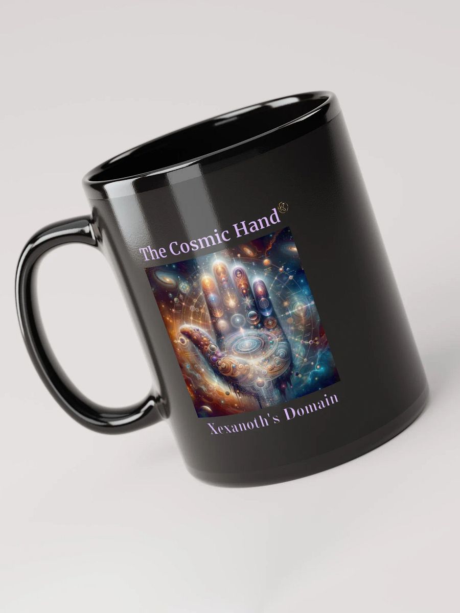 The Cosmic Hand | Black Glossy Mug product image (5)