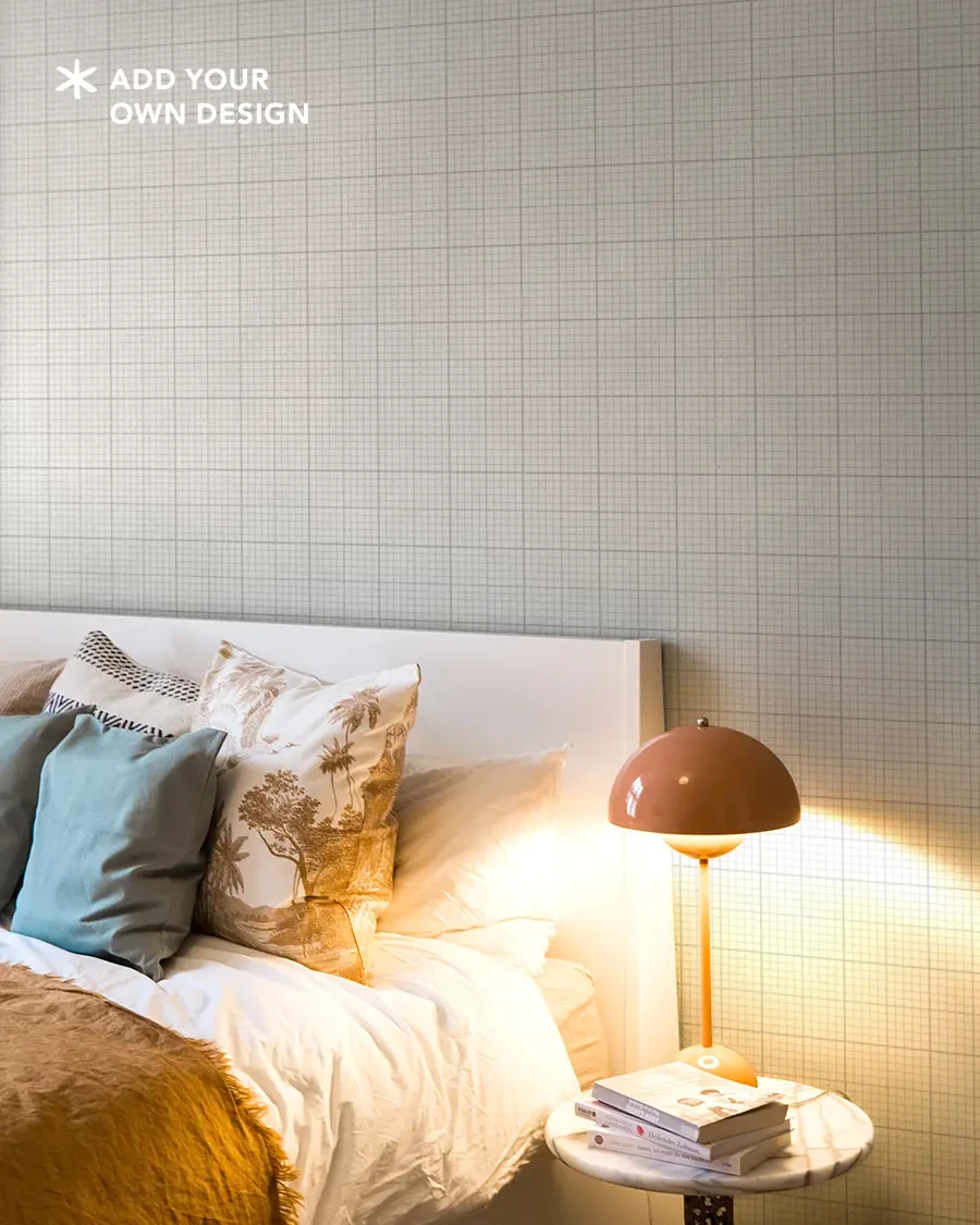 Wallpaper Mockup - Bedside with Retro Lamp product image (2)