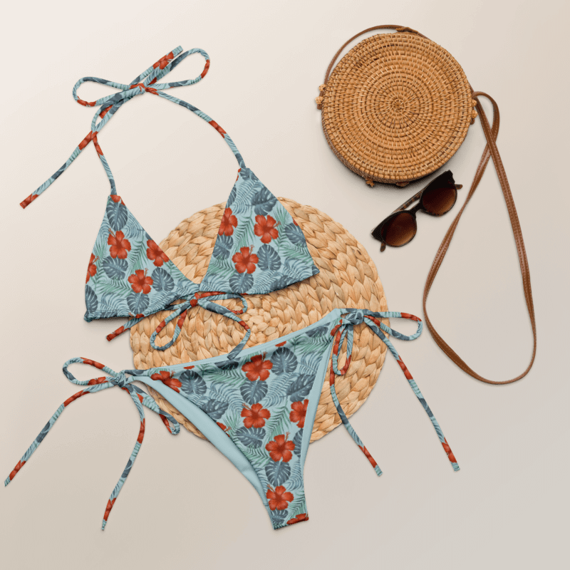 Palm Paradise | Recycled String Bikini product image (12)