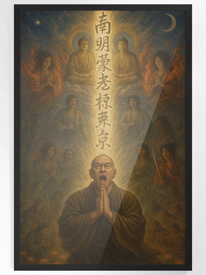 Nichiren Daishonin's Roar of the Mystic Law 'Nam Myoho Renge Kyo' – Nichiren Buddhist Wall Art product image (1)