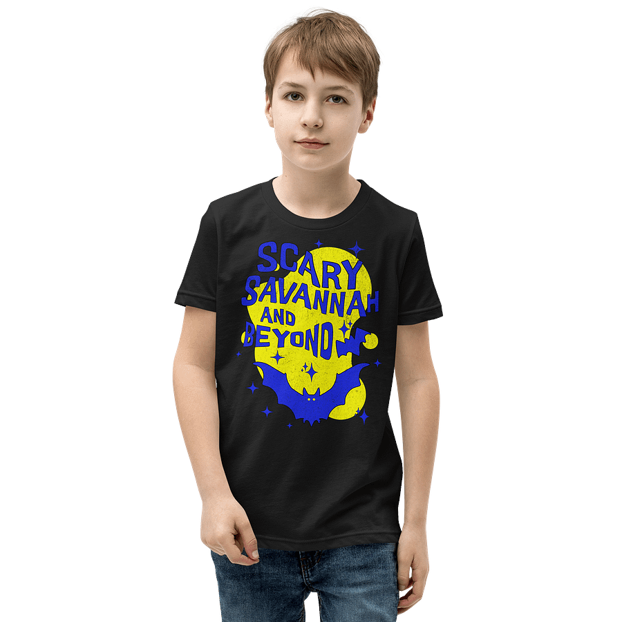 Scary Savannah Bats Youth Unisex Tee Shirt product image (9)