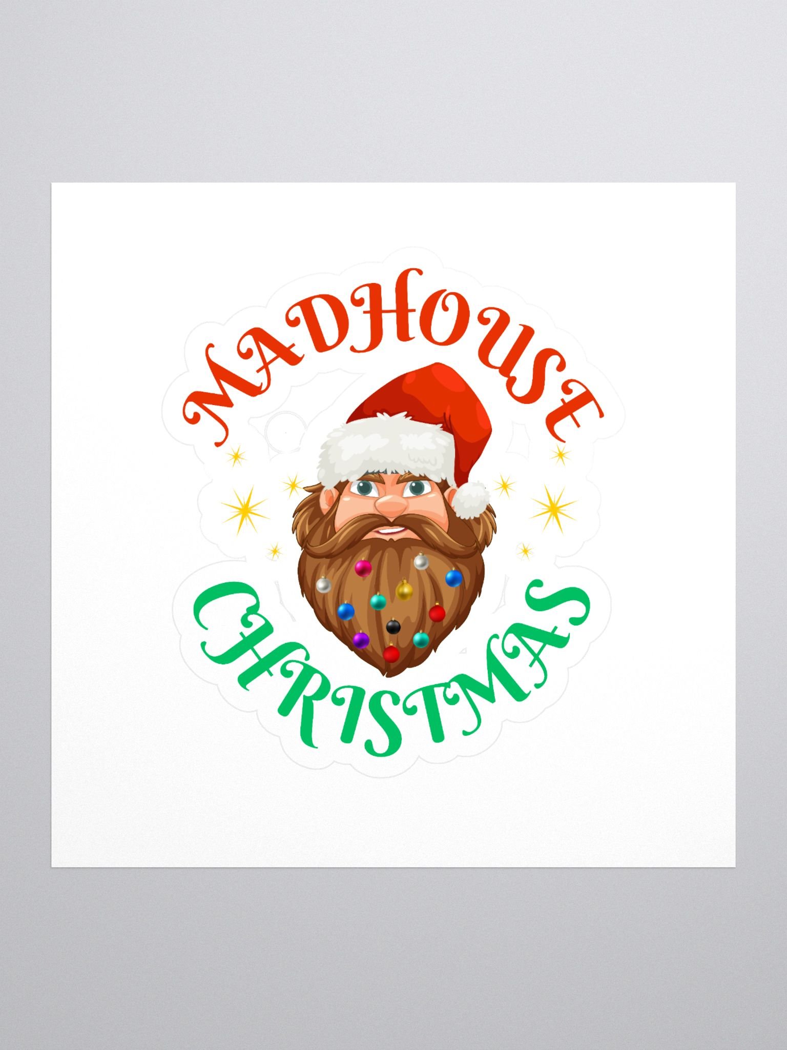 MadhouseXmasBeard - Sticker product image (1)