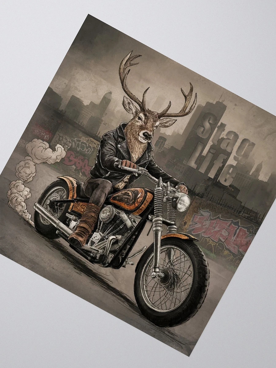 Stag Life Motorcycle Stag Vinyl Sticker product image (6)