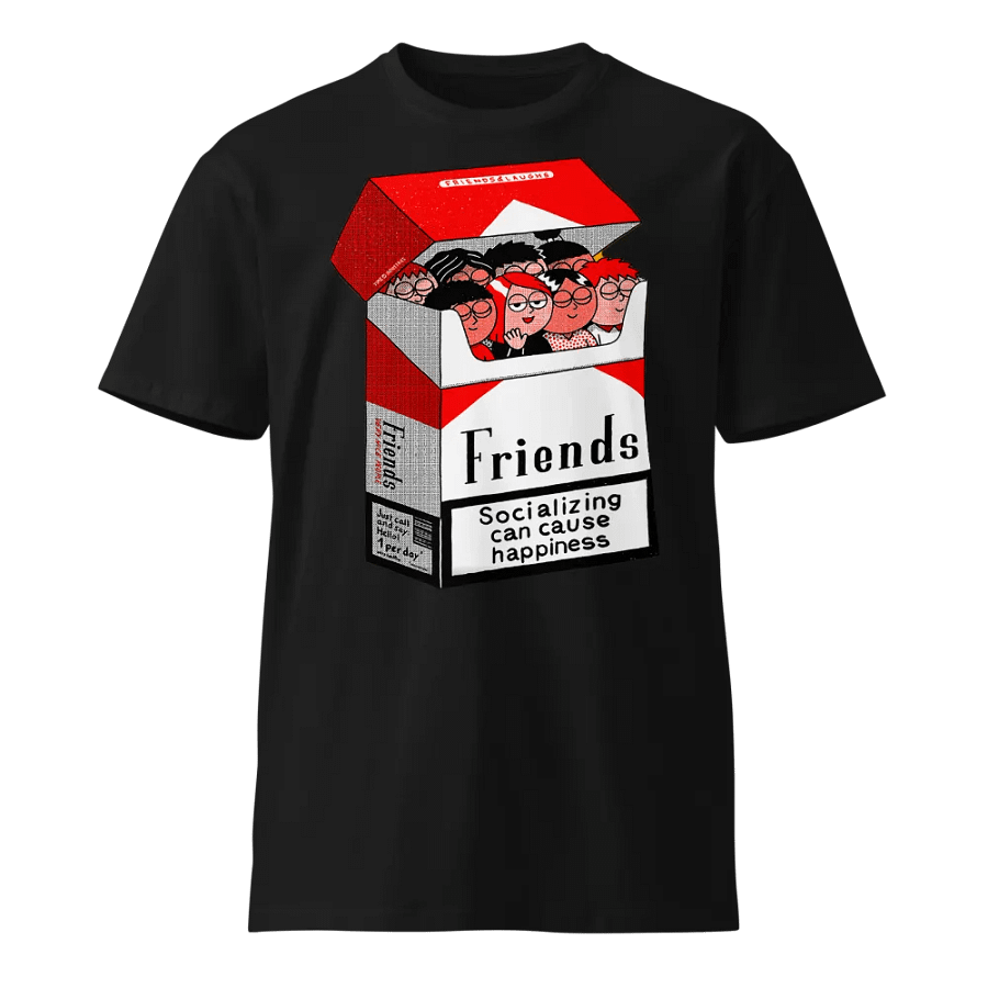 Socializing Can Cause Happiness Unisex Tee product image (1)