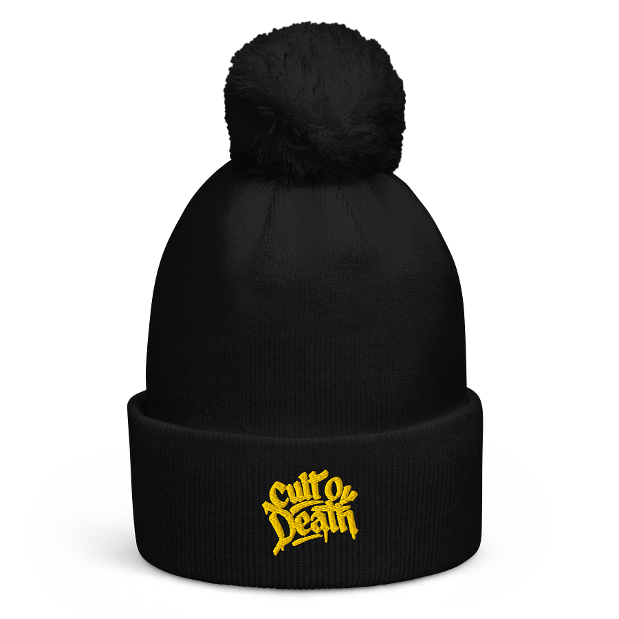 Black Beanie for the Deathbound – KillerCult - Warning product image (1)