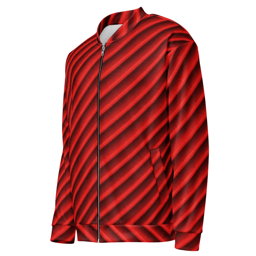 Crimson Currents Bomber Jacket product image (4)