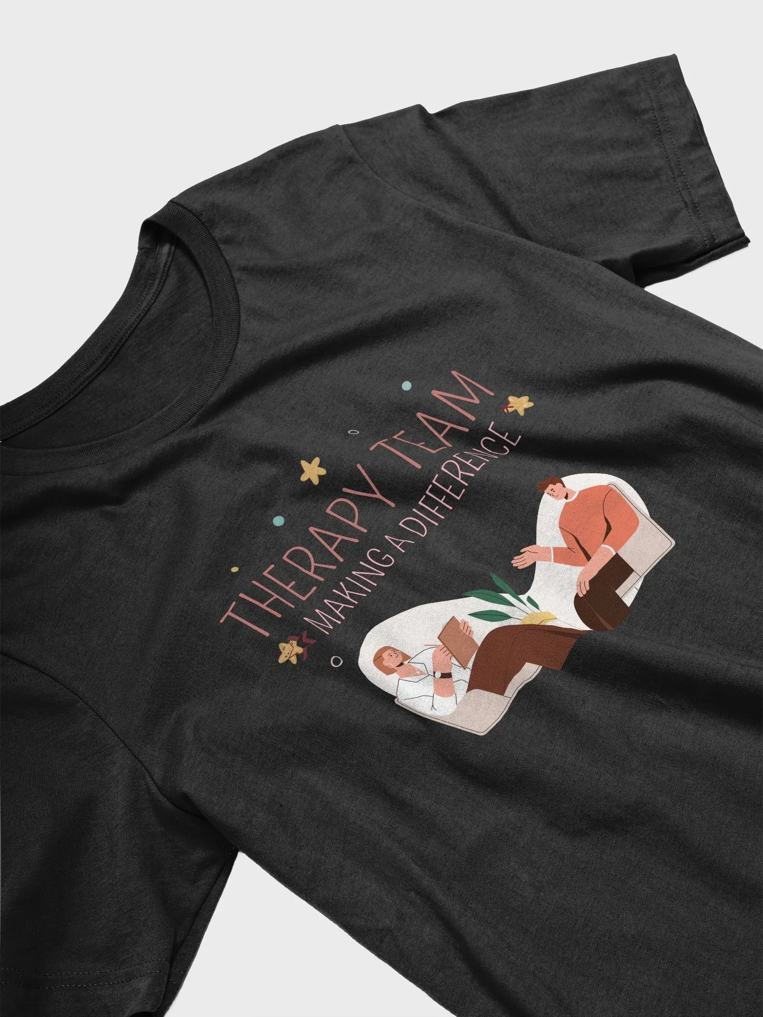 Therapy Tee, Mental Health Shirt, Unisex Gift, Positive Vibes Top, Awareness Shirt product image (3)