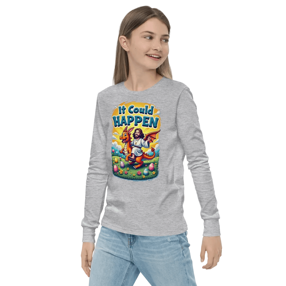 It Could Happen Easter Dragon Long Sleeve Tee product image (22)