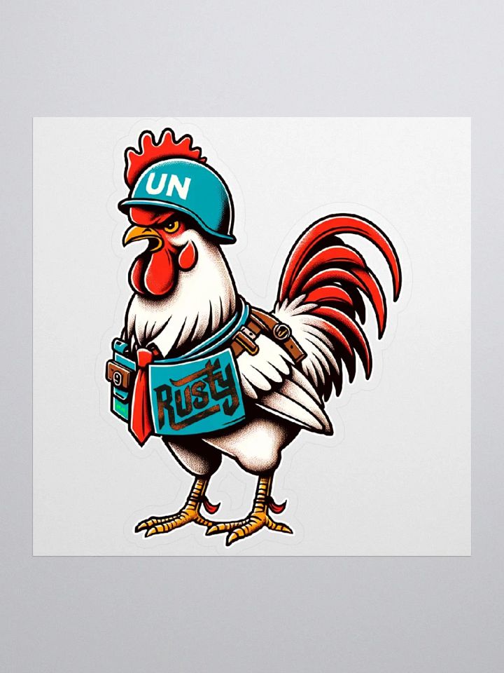 Rusty Rooster Kiss Cut Stickers (Cigar-Free Edition) product image (1)