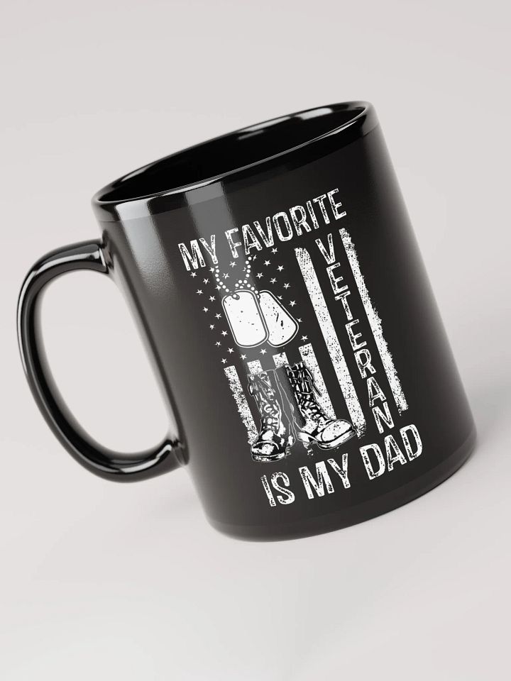 My Favorite Veteran Is My Dad - Black Mug product image (1)