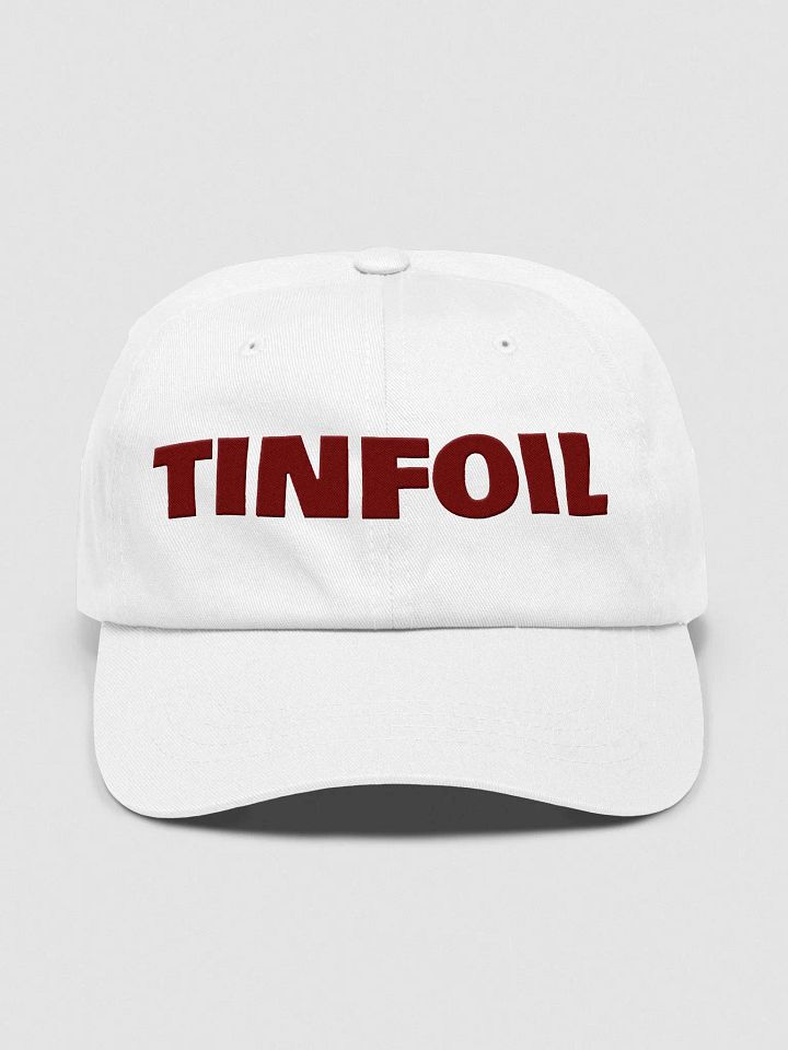 Tinfoil Hat Maroon On White product image (1)
