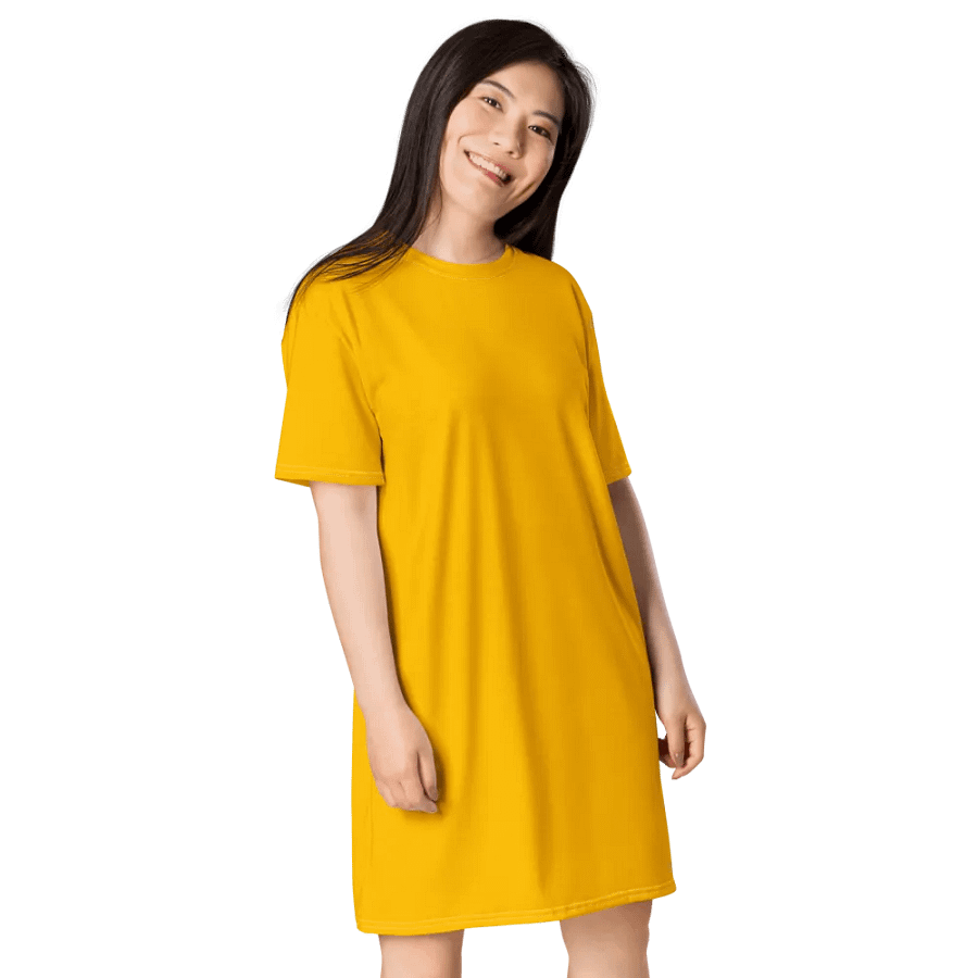 Plain Color Amber T-Shirt Dress product image (4)