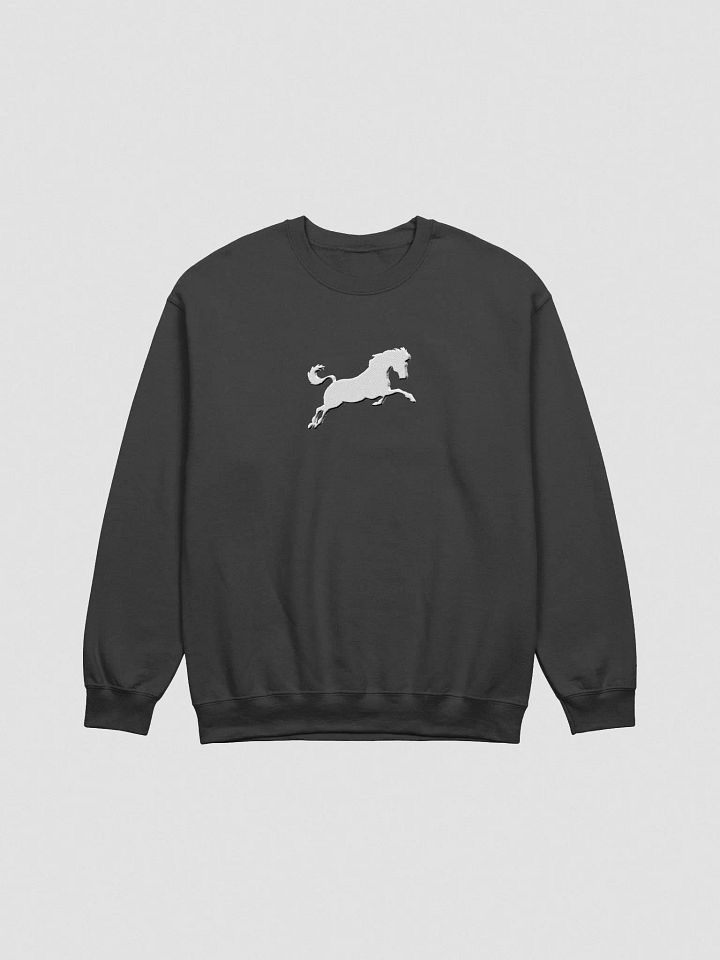 White Horse Embroidered Classic Crewneck Sweatshirt product image (3)