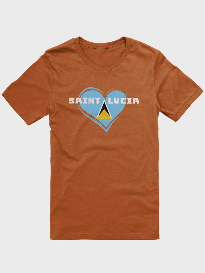 Glitch Heart Saint Lucia T-Shirt product image (64)