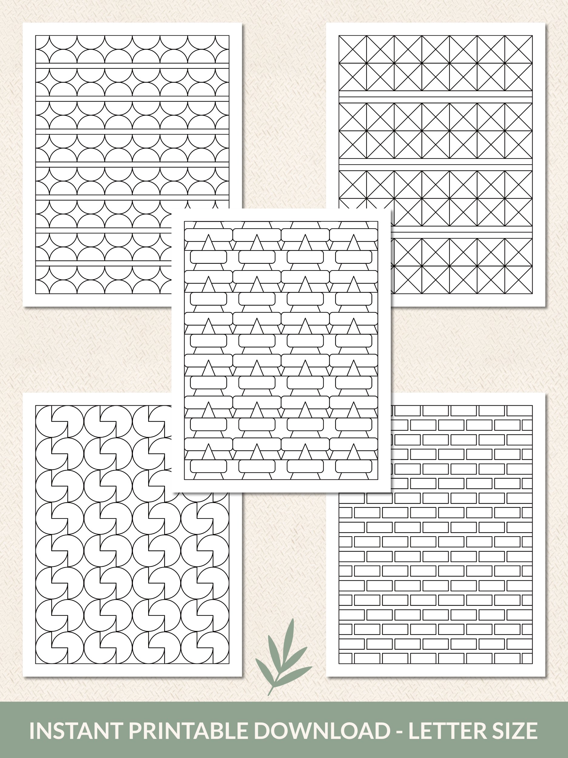 Geometric Patterns Coloring Pages Volume 2 – Printable Set of 20 product image (5)