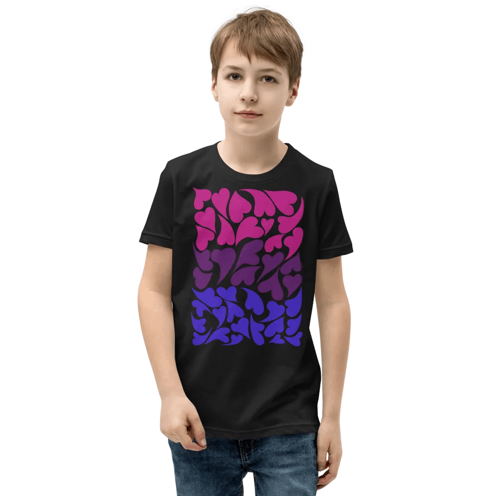Nestled PRIDE Bisexual T-shirt (Youth) product image (1)