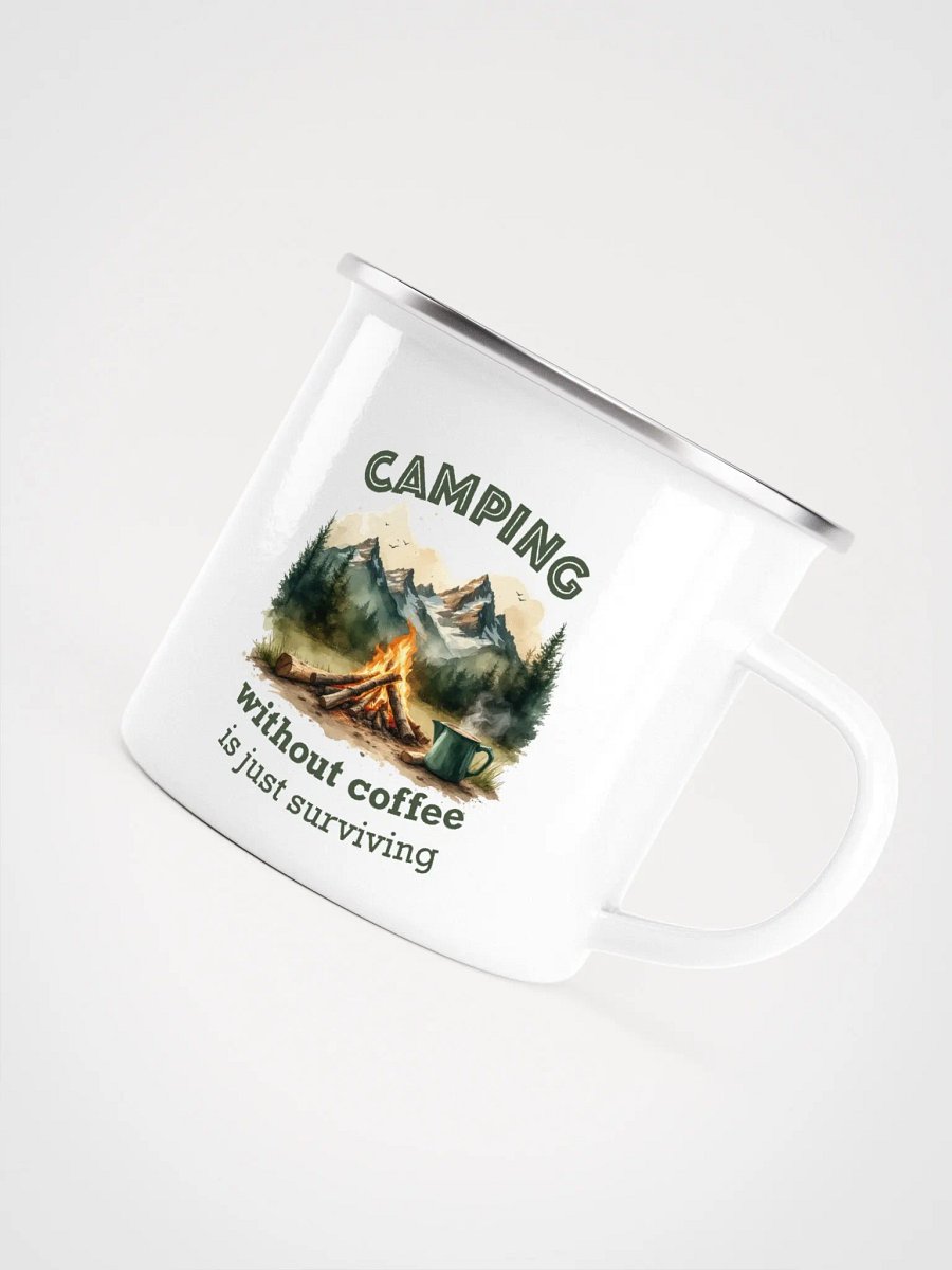 Camping Without Coffee Enamel Mug product image (4)