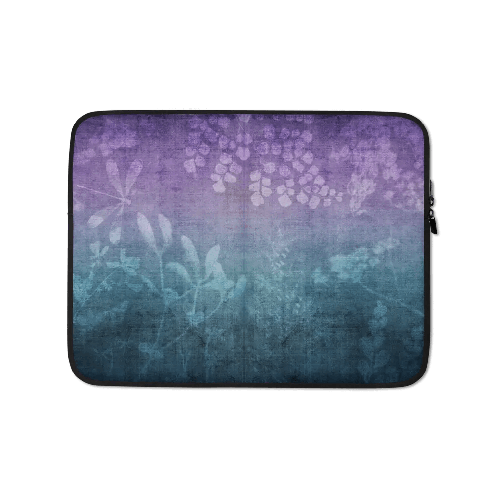 Blue Wildflowers Laptop Sleeve product image (1)