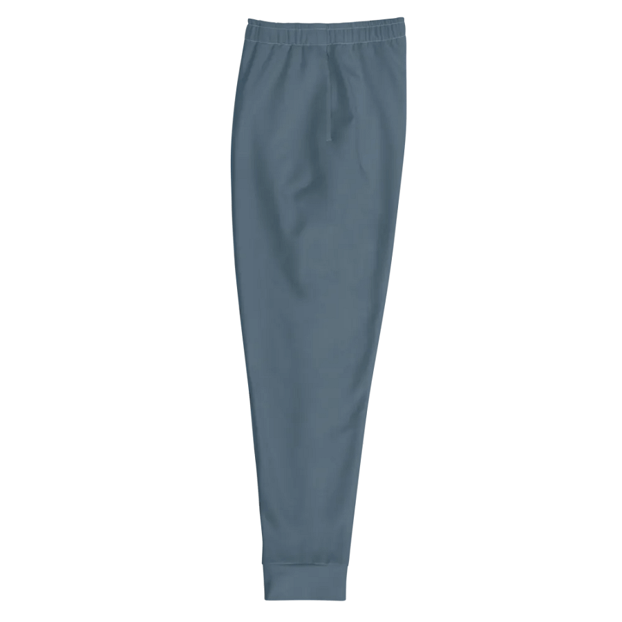 Plain Dark Greyish Blue Soft Summer Recycled Polyester Premium Men's Joggers by Treasure Pie product image (6)