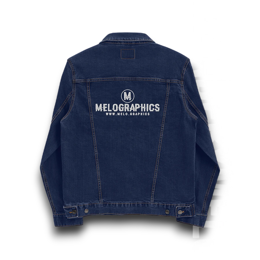 Rated M: White Stitched - Denim Jacket | #MadeByMELO product image (4)