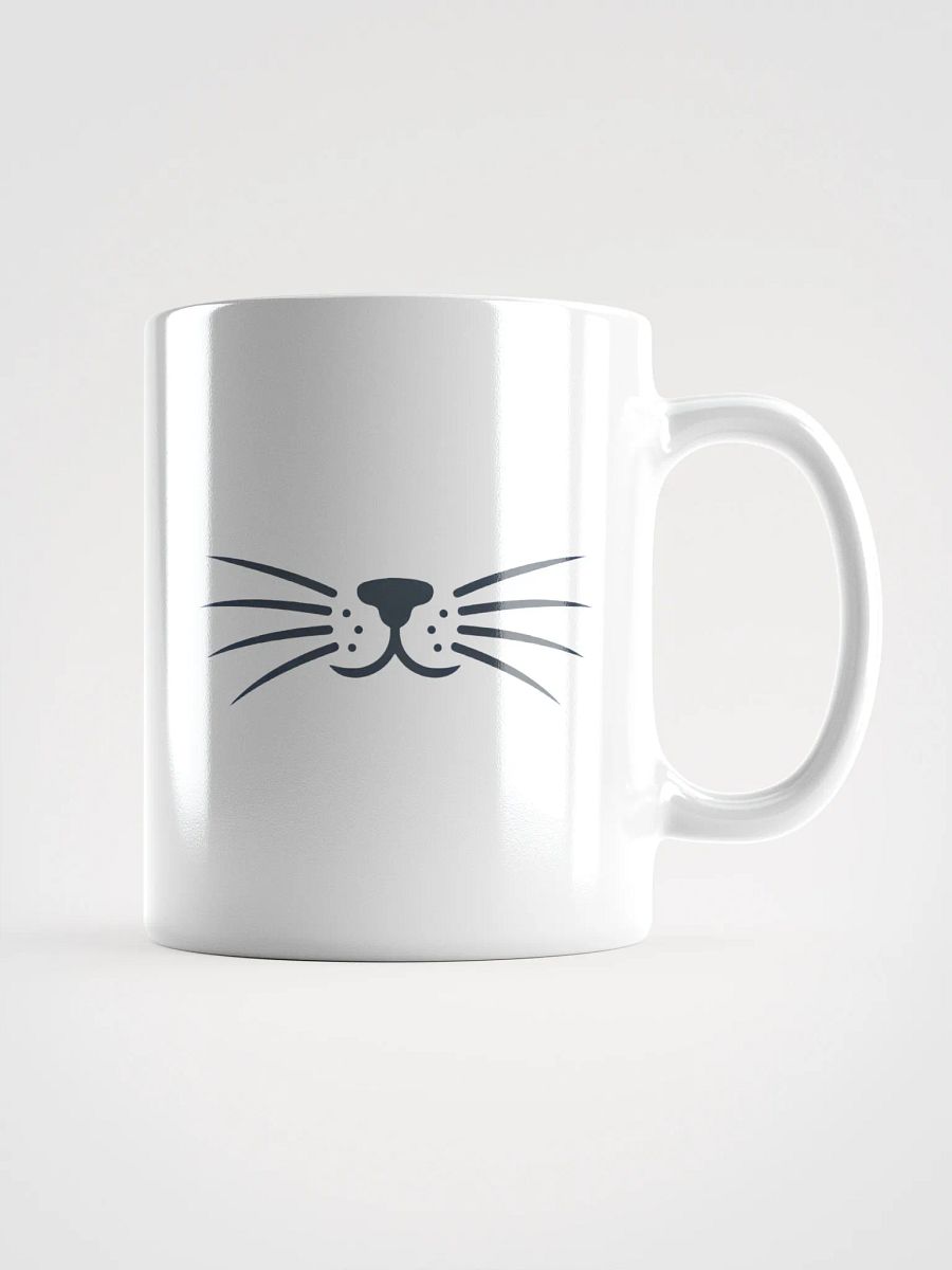 Minimalist Cat Whiskers Coffee Mug - Cute Cat Lover Gift product image (1)