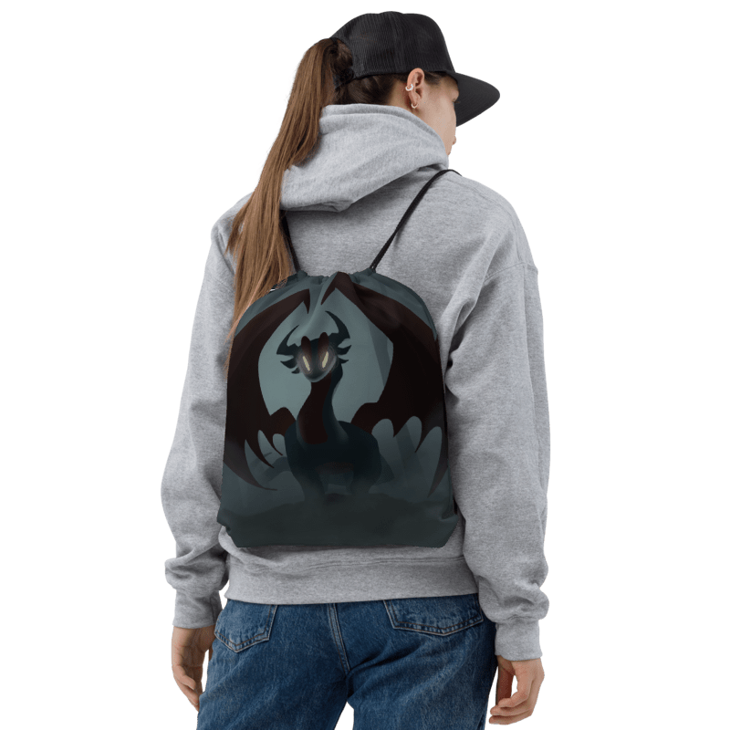 Spooky Dragon Drawstring Backpack product image (2)