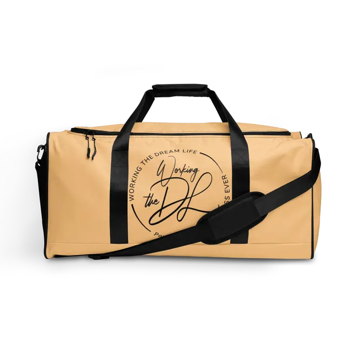 Cream All-Over Print Duffle Bag – Working The Dream Life | Premium Travel & Work Lifestyle Statement product image (1)