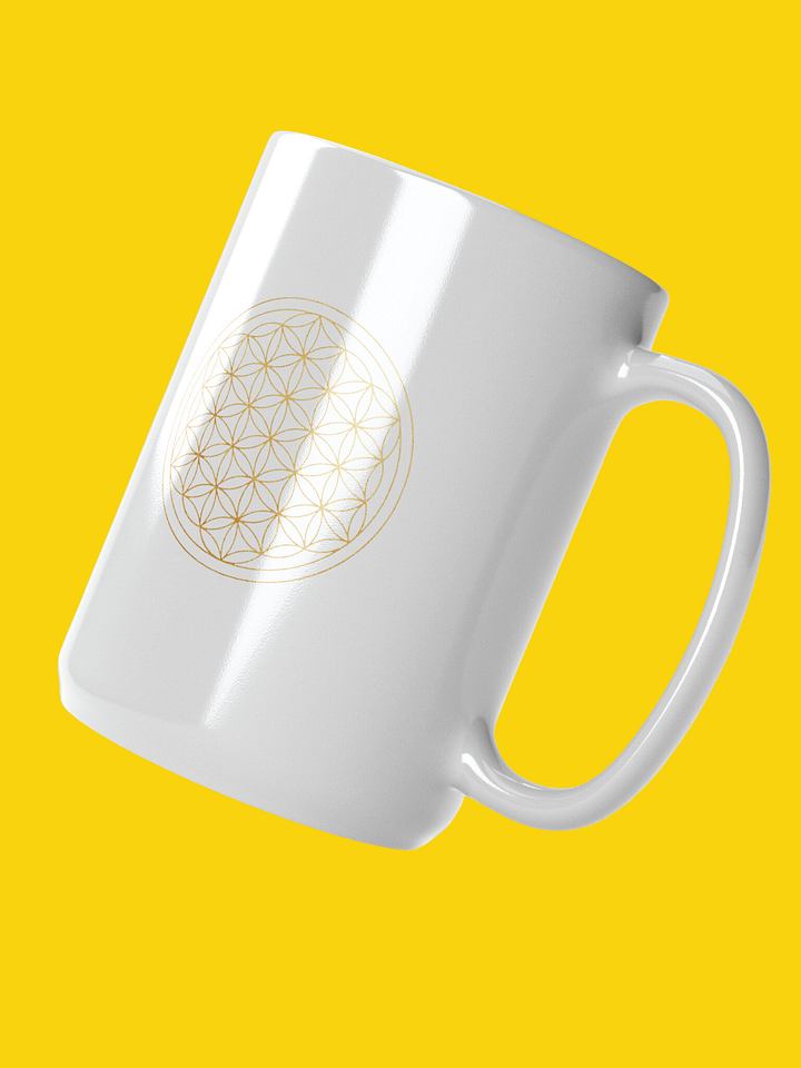 White Glossy Mug | Flower of Life product image (2)