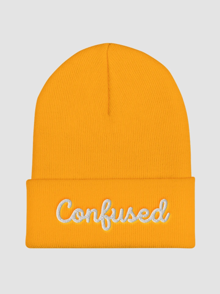 Confused Cuffed Beanie product image (1)