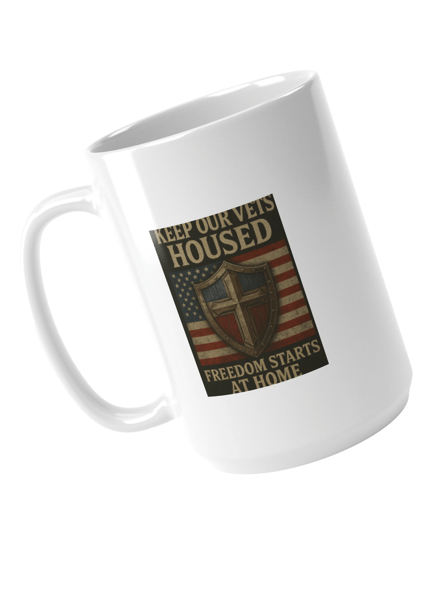 Freedom Flag Shield Mug product image (4)