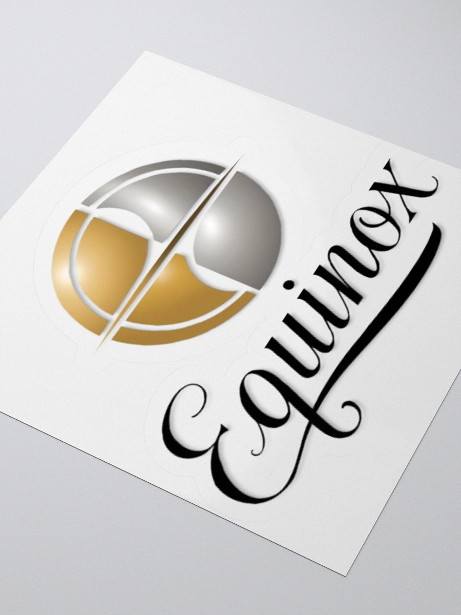 Luxury Equinox Vinyl Sticker - Gold & Silver Circle Design product image (9)