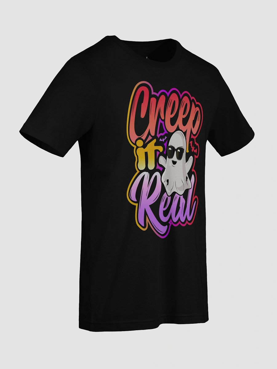 Creep It Real Halloween T-Shirt – Funny Ghost with Sunglasses and Graffiti Style product image (96)