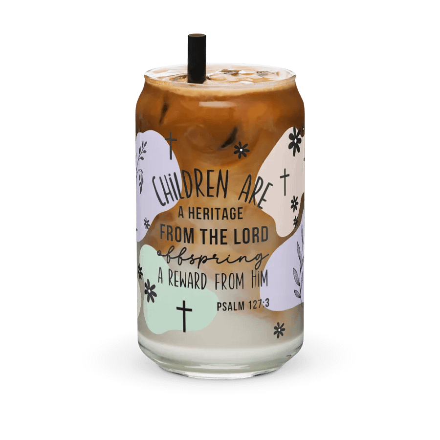 Godmother proposal gift with Bible verse with lid and straw product image (7)