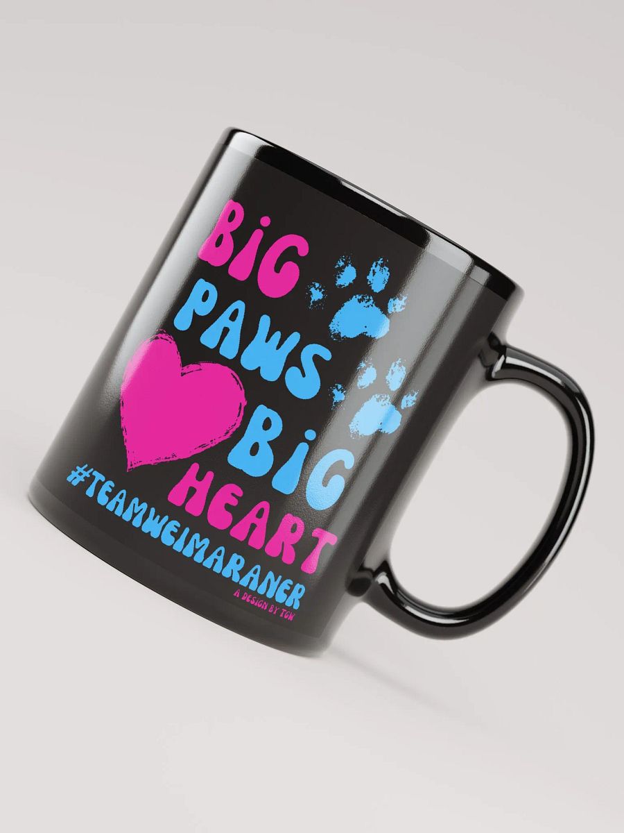 Big Paws, Big Heart - Black Glossy Mug product image (2)