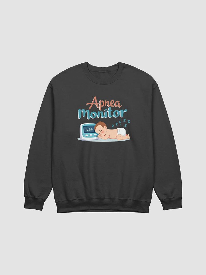 Sleep Safe Baby Apnea Monitor Crewneck Sweatshirt product image (3)