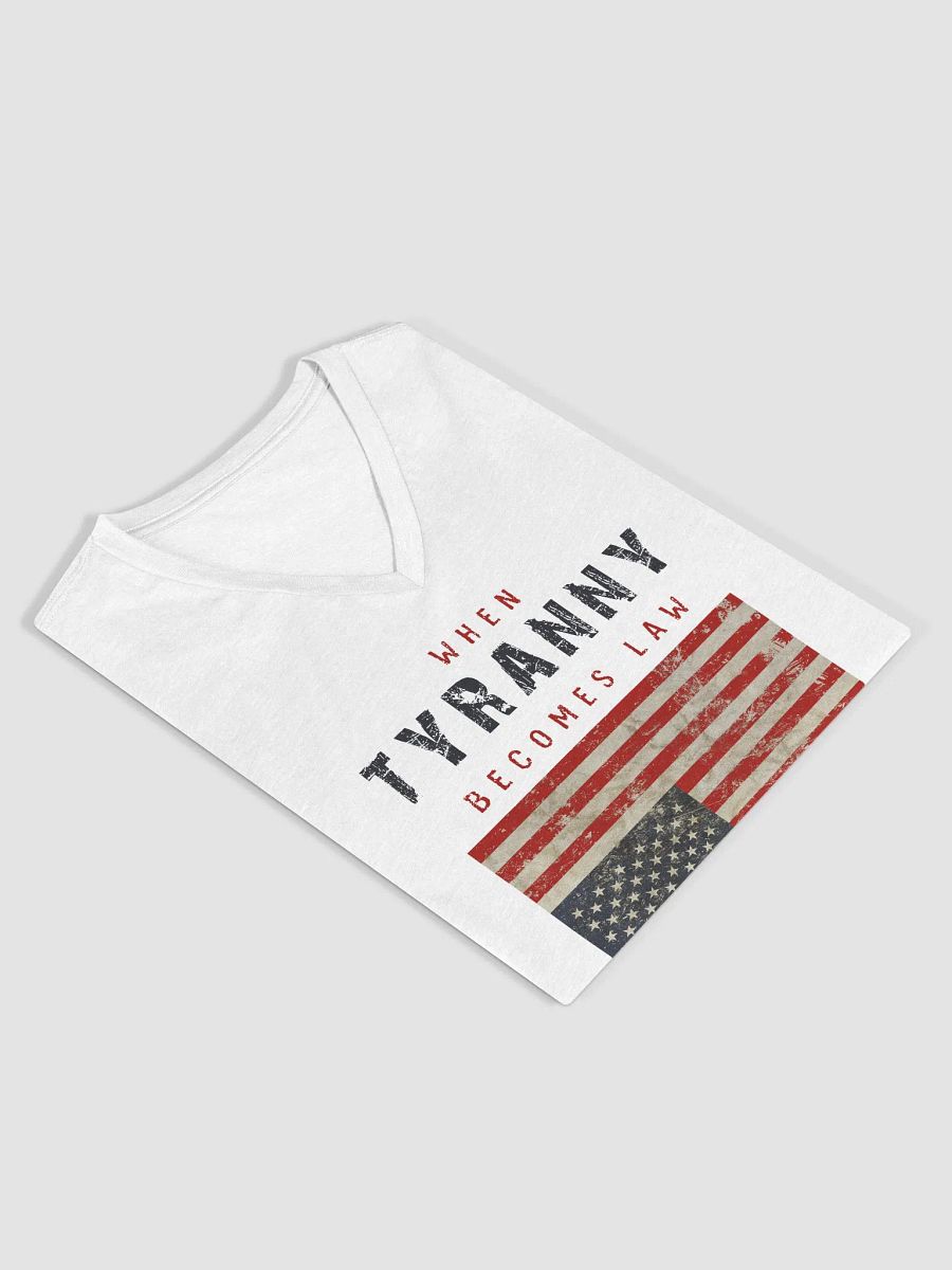 Tyranny / Resistance Women's Relaxed V-Neck T-Shirt - A product image (3)