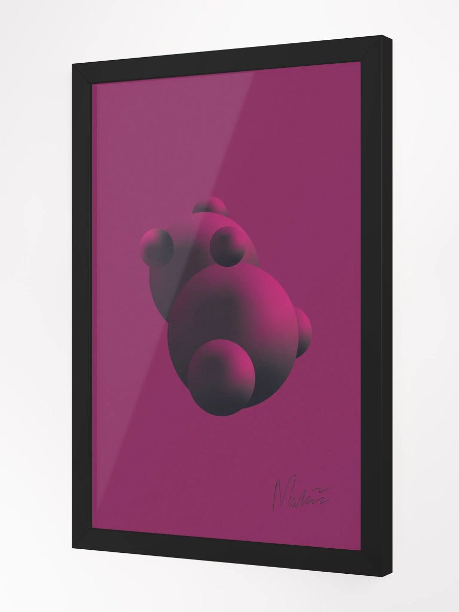 Purple Bear Framed Matte Poster product image (2)