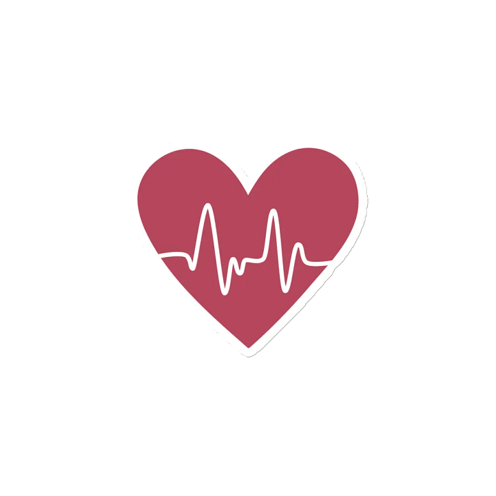 Heartbeat EKG Die-Cut Magnets product image (2)