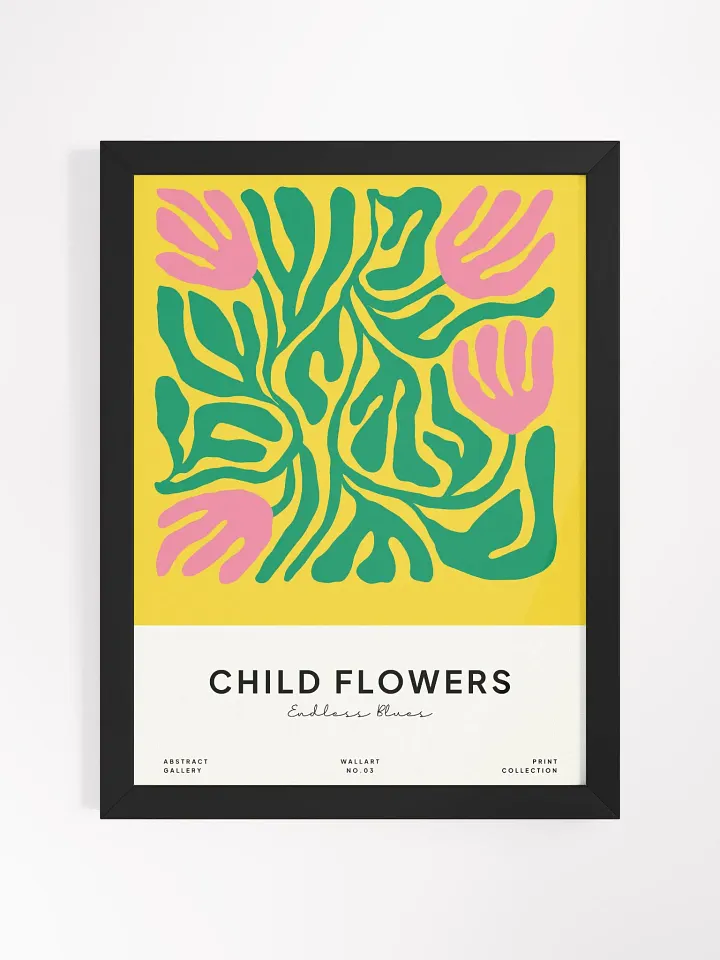 Child Flowers No.3 - Framed Poster product image (1)