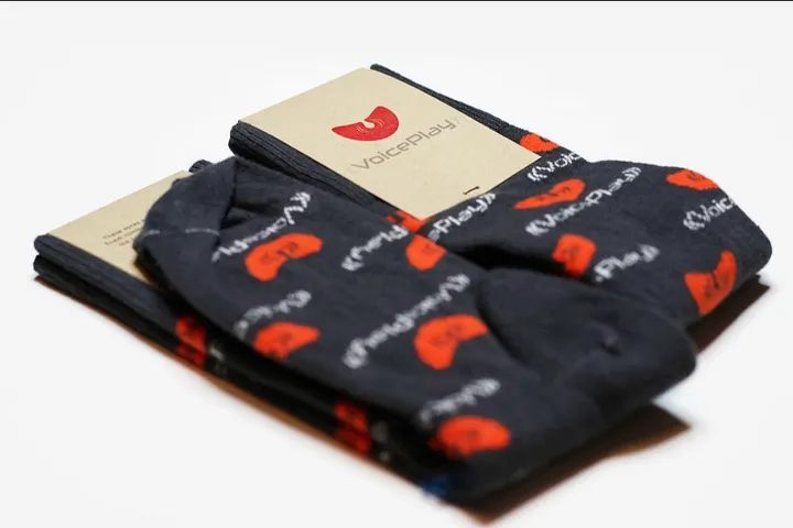 VOICEPLAY LOGO SOCK product image (1)