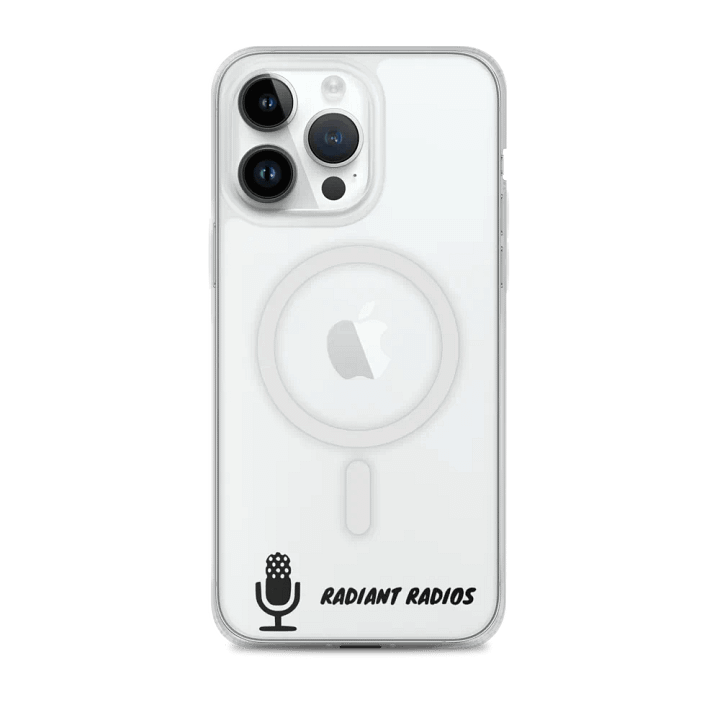 Radiant Radops Microphone Print clear iphone case product image (1)