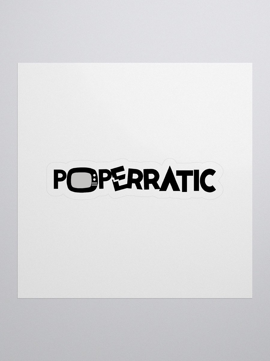 Poperratic Logo Cut Sticker product image (1)