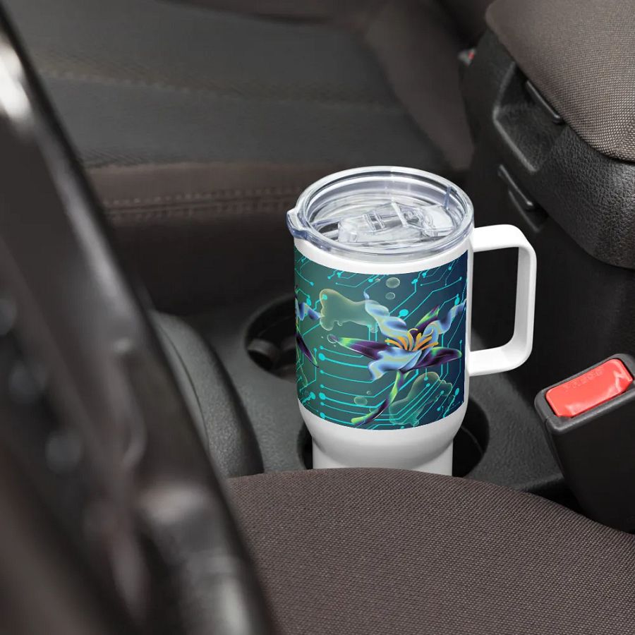 teal meta-magic insulated travel mug for stylish gents and ladies product image (7)