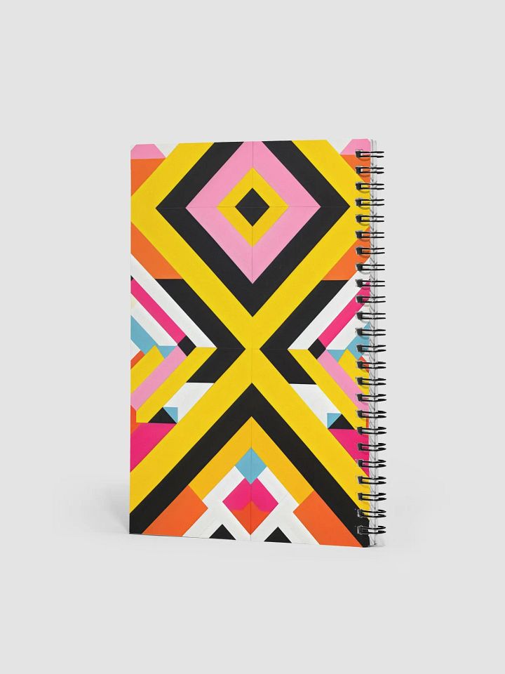 Vibrant Geometric Dreams Spiral Notebook product image (2)