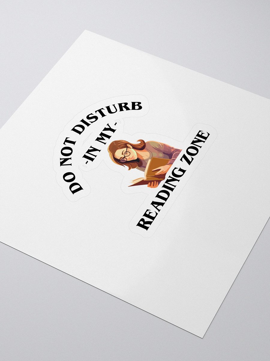 Do Not Disturb: My Reading Zone Sticker product image (3)